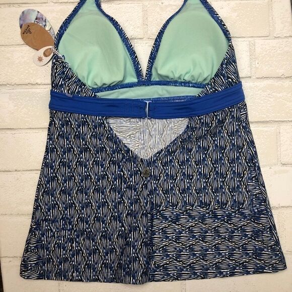 NWT Prana Lahari Tankini Top Blue Seashell XS - Picture 5 of 7